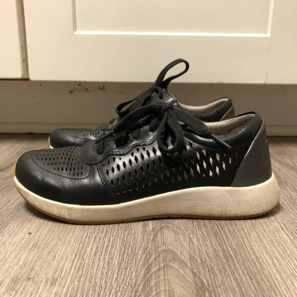 Dansko Shoes - Dansko Women's EU Size 38 Black Genuine Leather Shoes Sneakers Stability Arch
